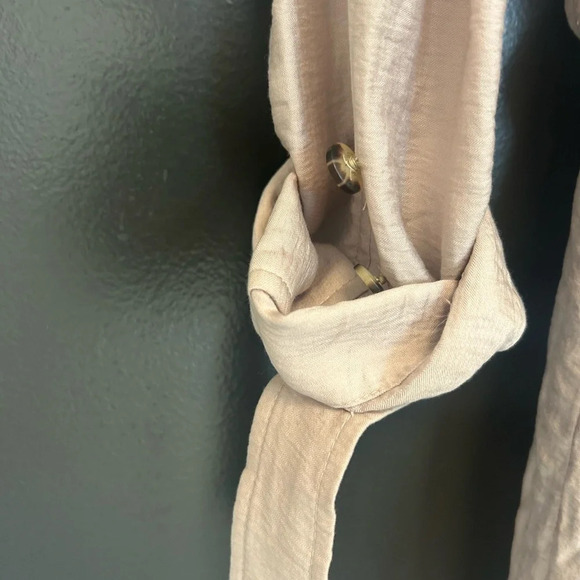 Club Monaco Lyocell trench XS great condition very pretty colour! Crinkle vibe - Picture 3 of 14